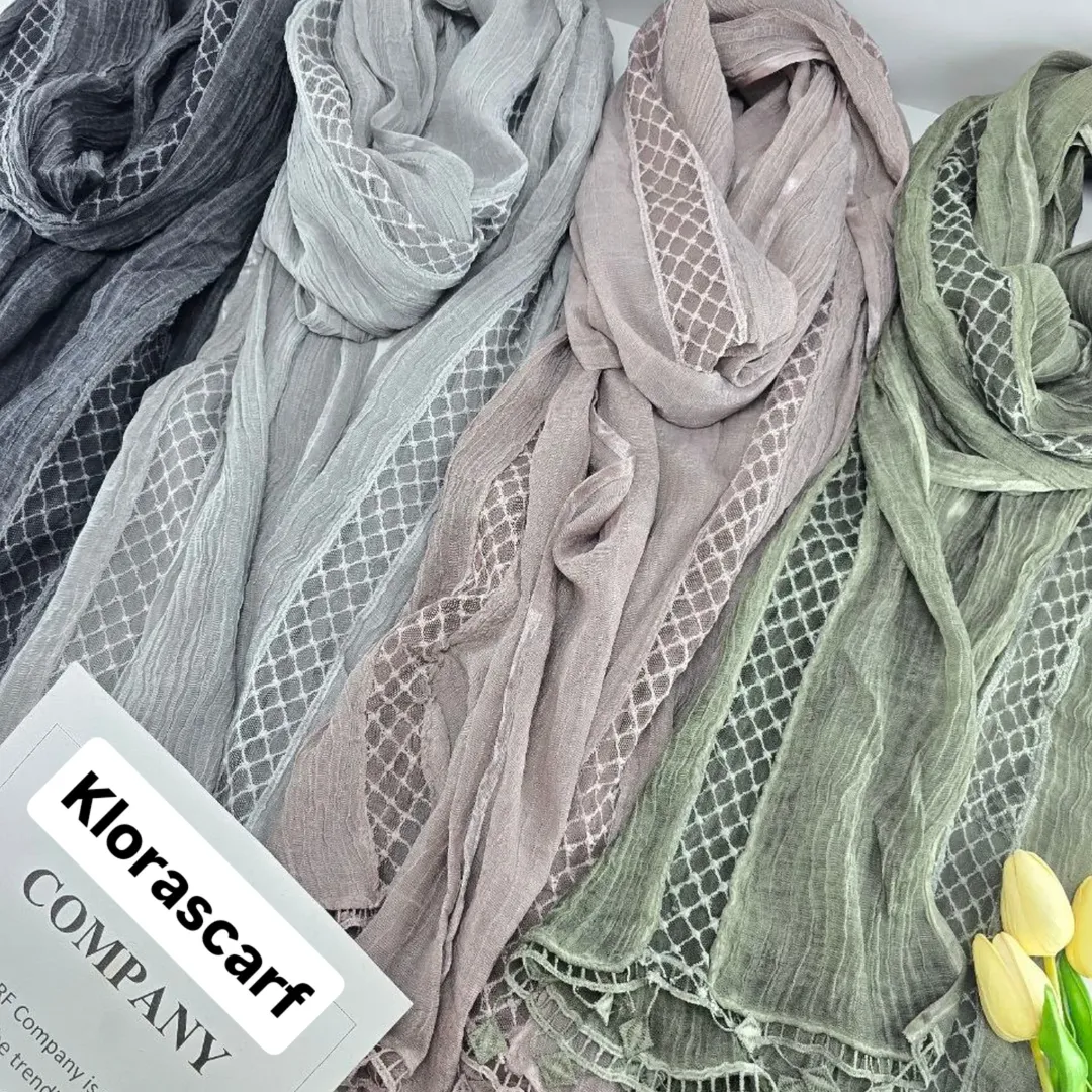 شال مزونی دانتل دار وارداتی