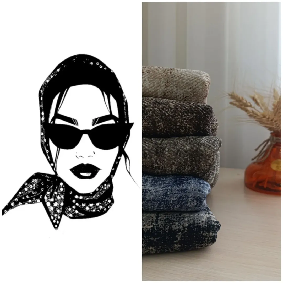 روسری پلیسه طرح پتینه